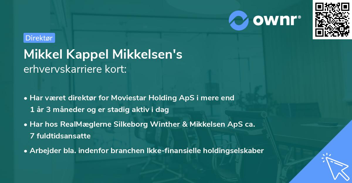 Mikkel Kappel Mikkelsen's erhvervskarriere kort