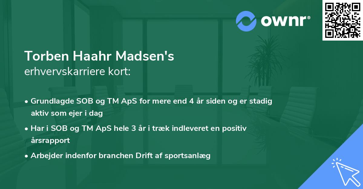 Torben Haahr Madsen's erhvervskarriere kort