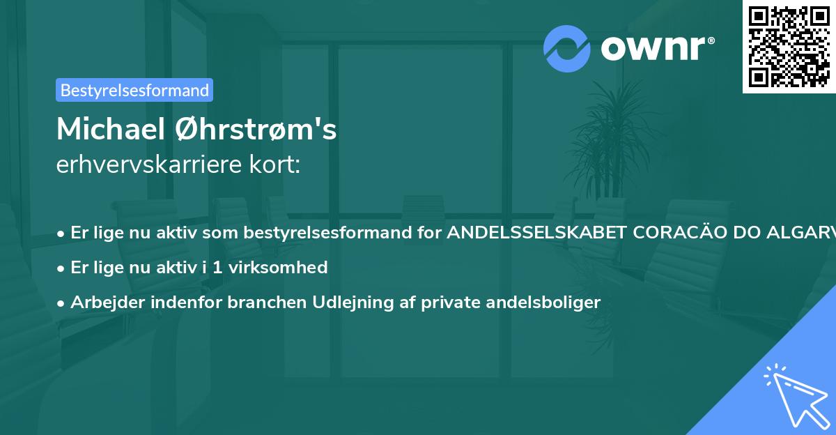 Michael Øhrstrøm's erhvervskarriere kort