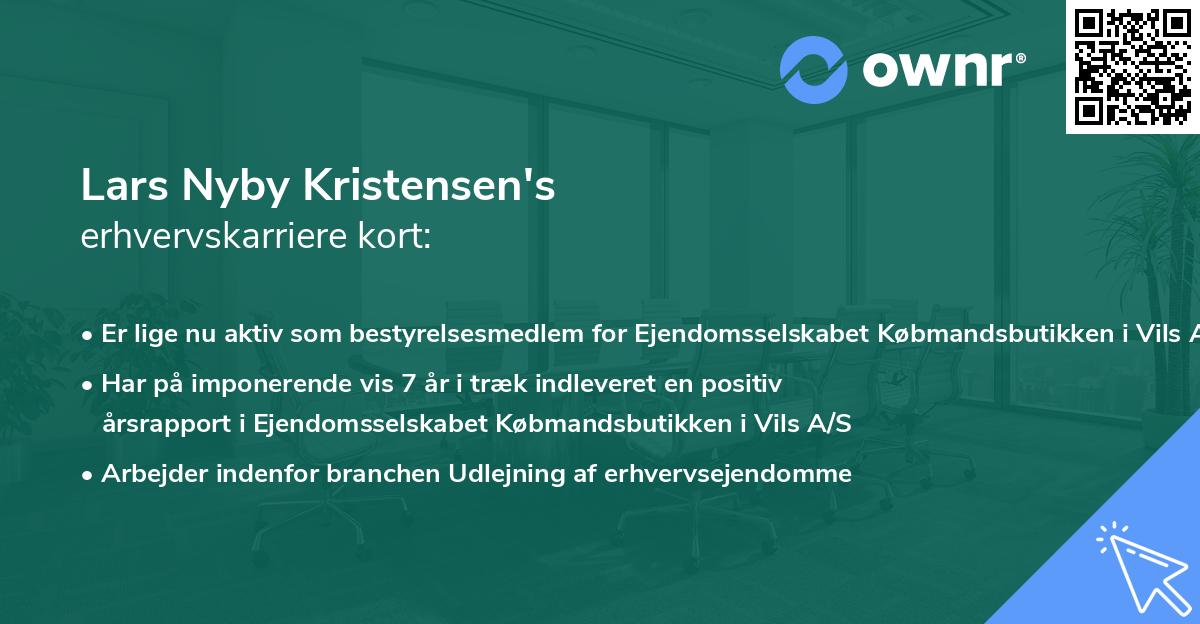 Lars Nyby Kristensen's erhvervskarriere kort