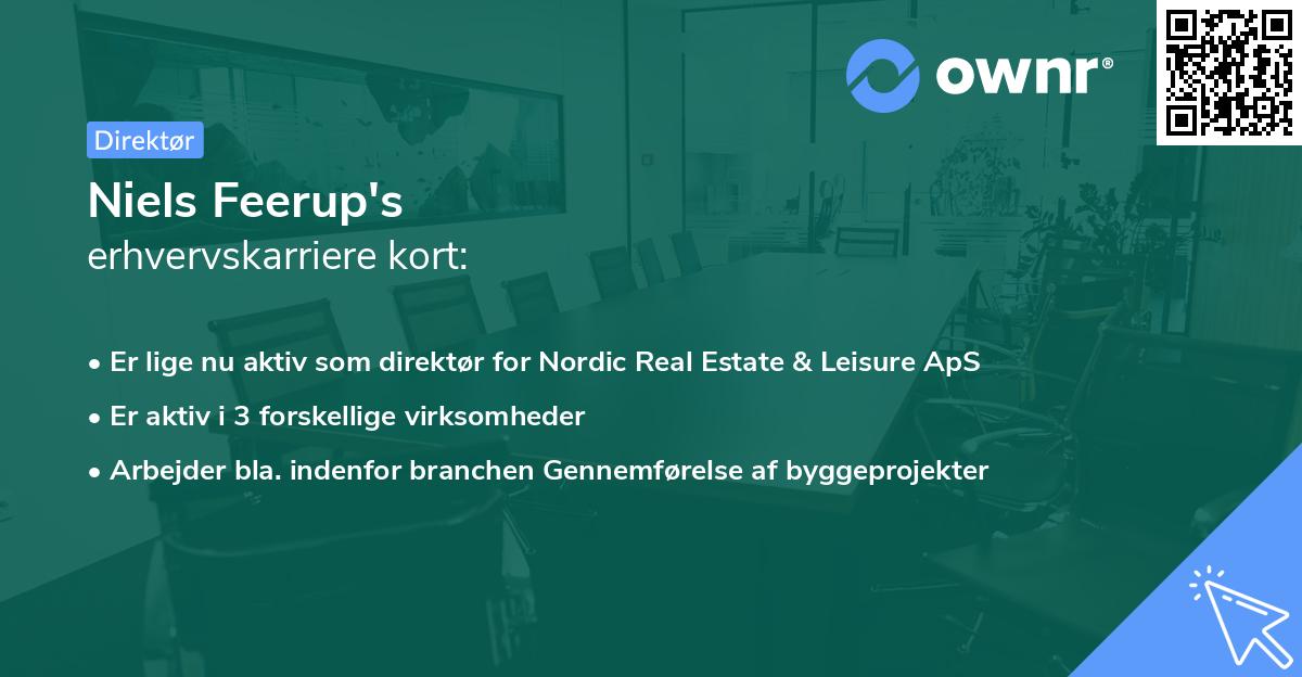 Niels Feerup's erhvervskarriere kort