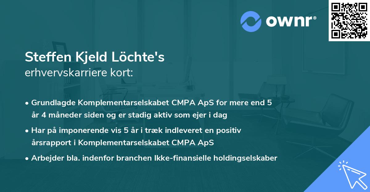 Steffen Kjeld Löchte's erhvervskarriere kort