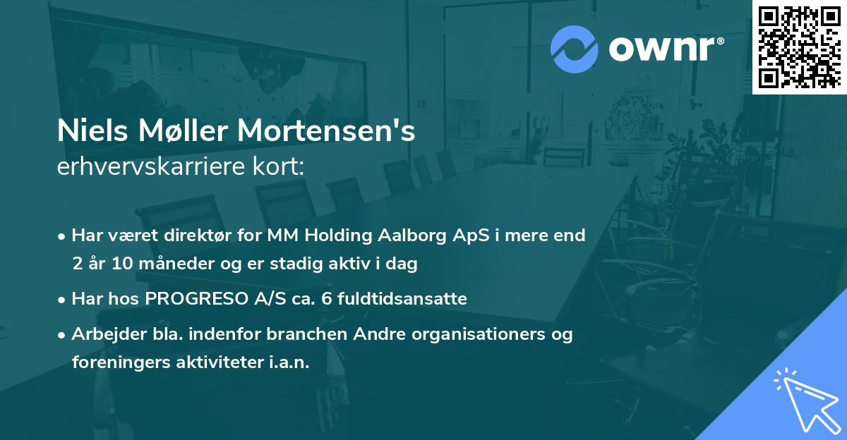 Niels Møller Mortensen's erhvervskarriere kort