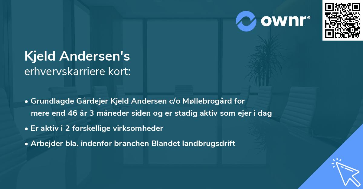 Kjeld Andersen's erhvervskarriere kort