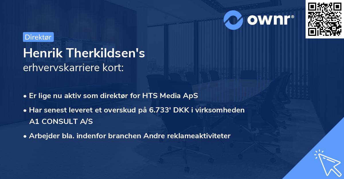 Henrik Therkildsen's erhvervskarriere kort