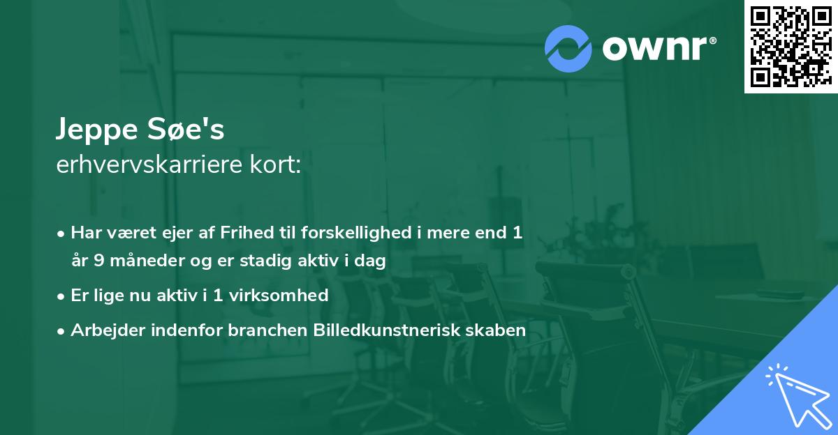 Jeppe Søe's erhvervskarriere kort