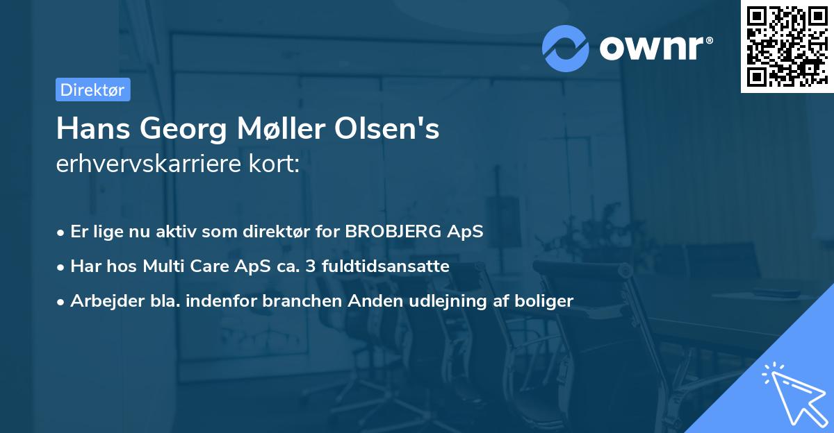 Hans Georg Møller Olsen's erhvervskarriere kort
