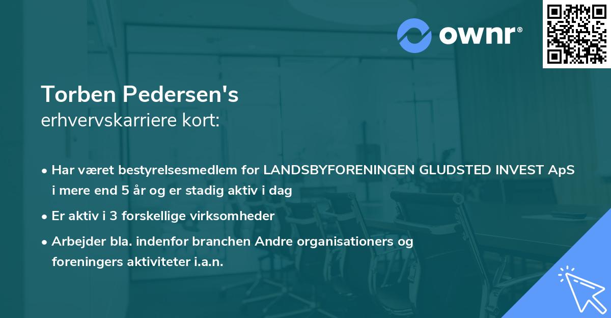 Torben Pedersen's erhvervskarriere kort