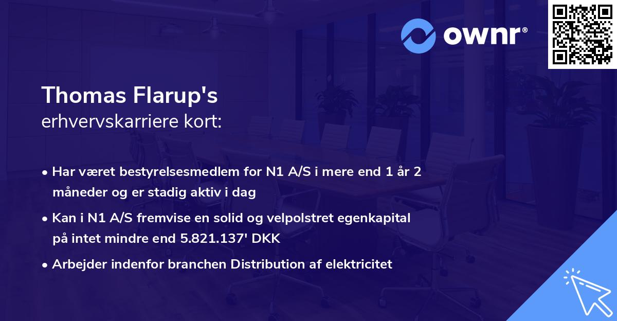 Thomas Flarup's erhvervskarriere kort