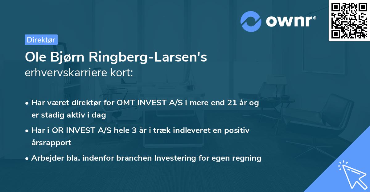 Ole Bjørn Ringberg-Larsen's erhvervskarriere kort