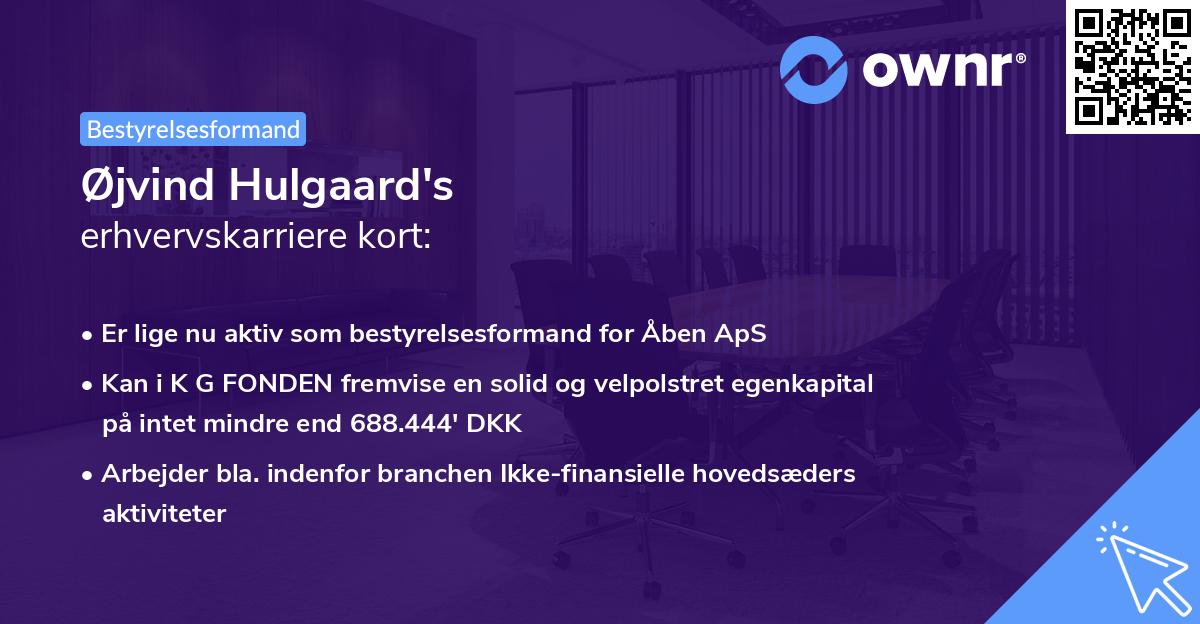 Øjvind Hulgaard's erhvervskarriere kort