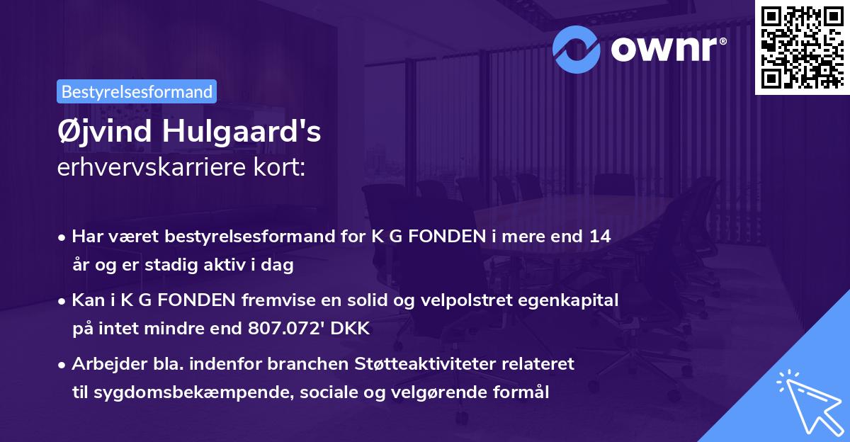Øjvind Hulgaard's erhvervskarriere kort