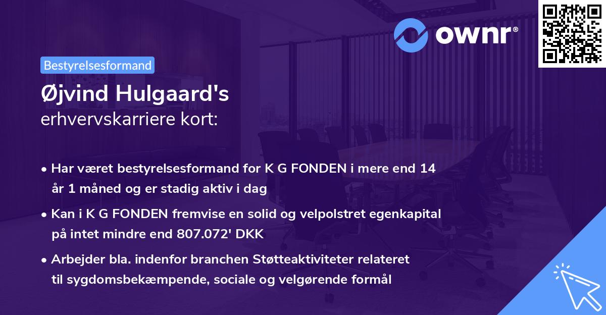 Øjvind Hulgaard's erhvervskarriere kort