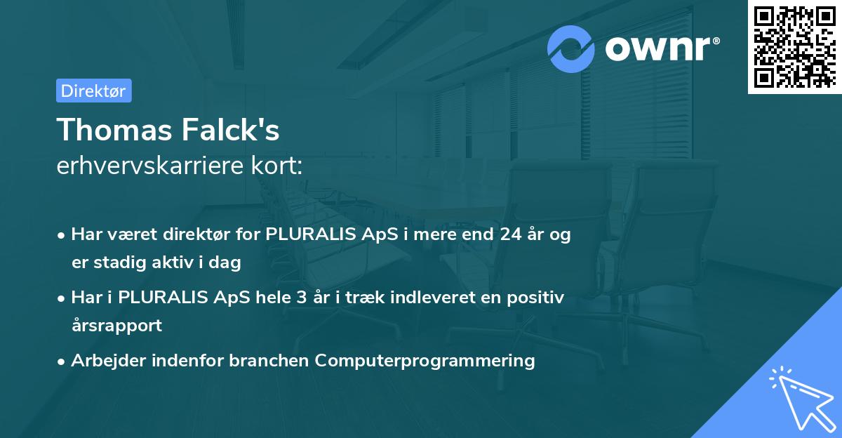Thomas Falck's erhvervskarriere kort