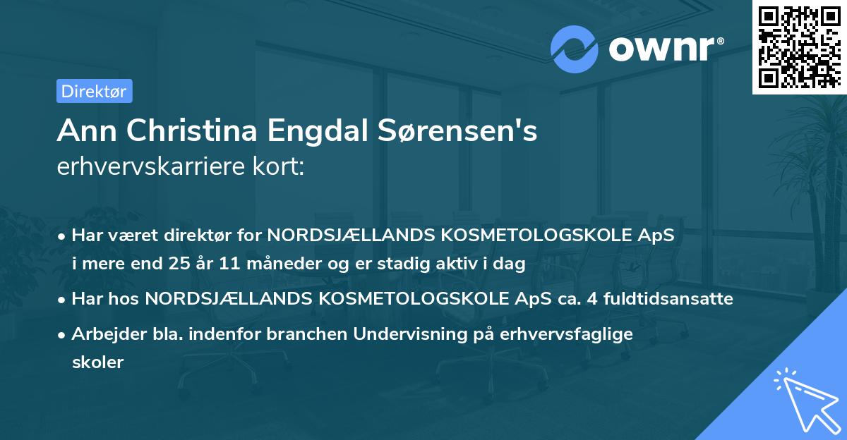 Ann Christina Engdal Sørensen's erhvervskarriere kort