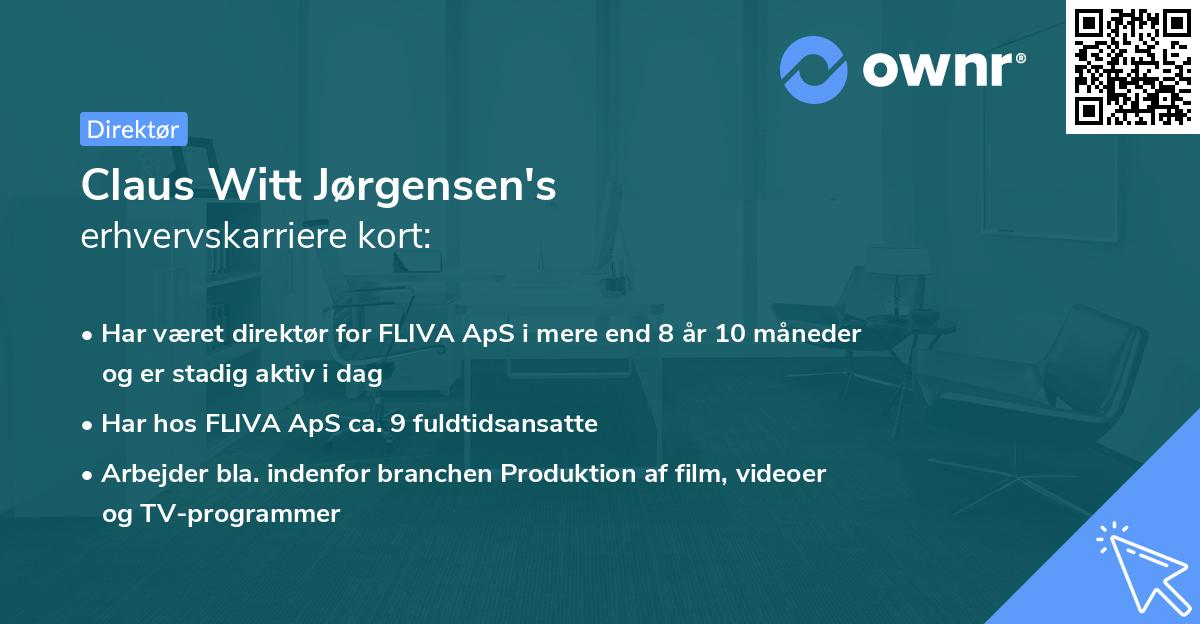 Claus Witt Jørgensen's erhvervskarriere kort