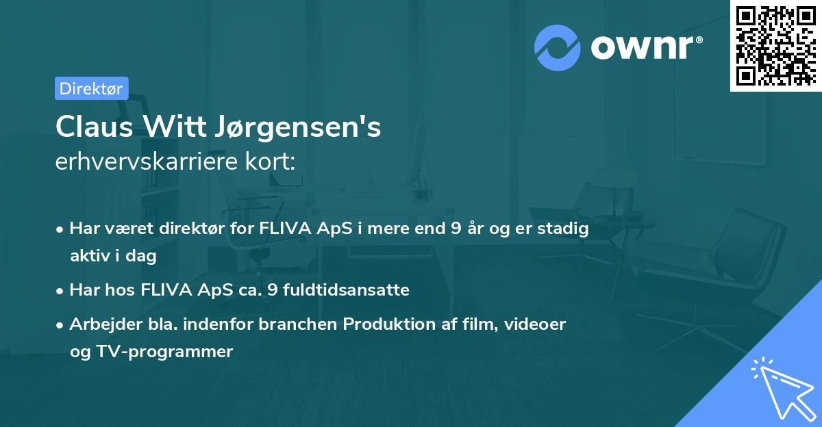 Claus Witt Jørgensen's erhvervskarriere kort