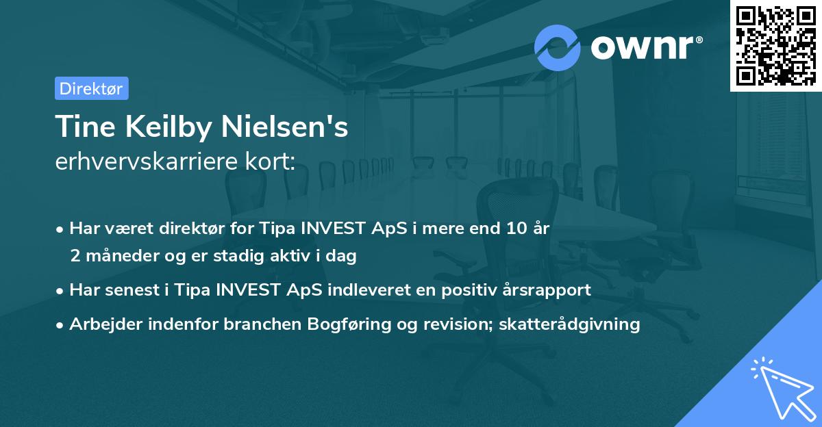Tine Keilby Nielsen's erhvervskarriere kort
