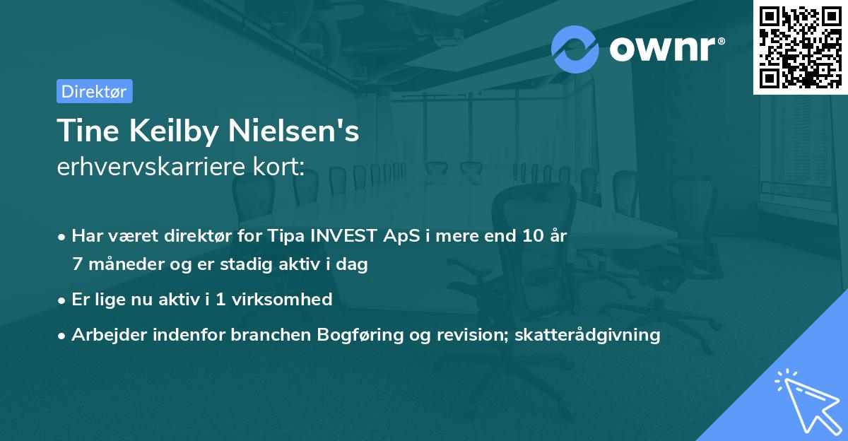 Tine Keilby Nielsen's erhvervskarriere kort