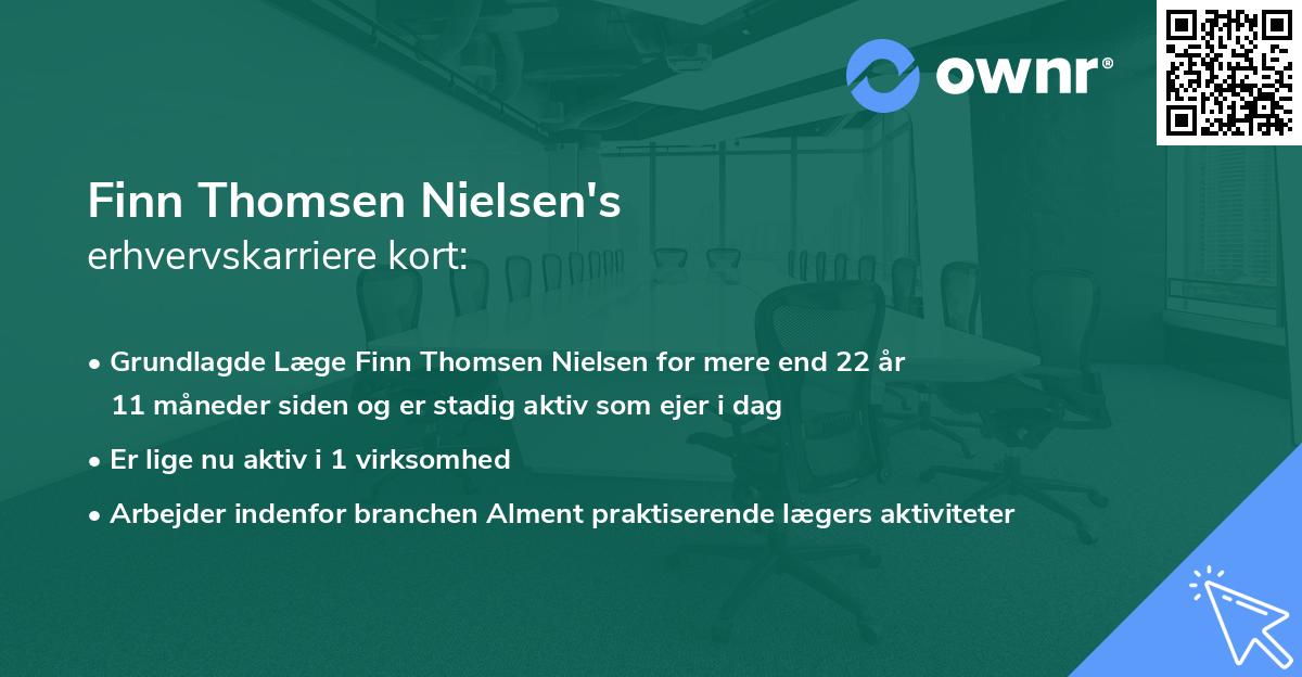 Finn Thomsen Nielsen's erhvervskarriere kort