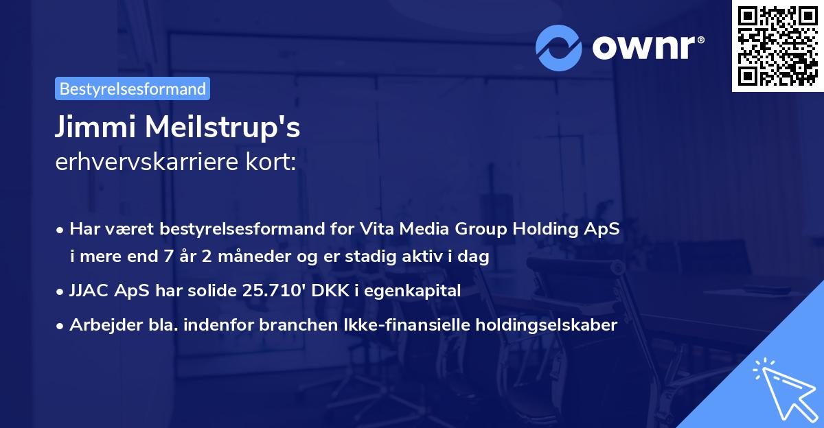 Jimmi Meilstrup's erhvervskarriere kort