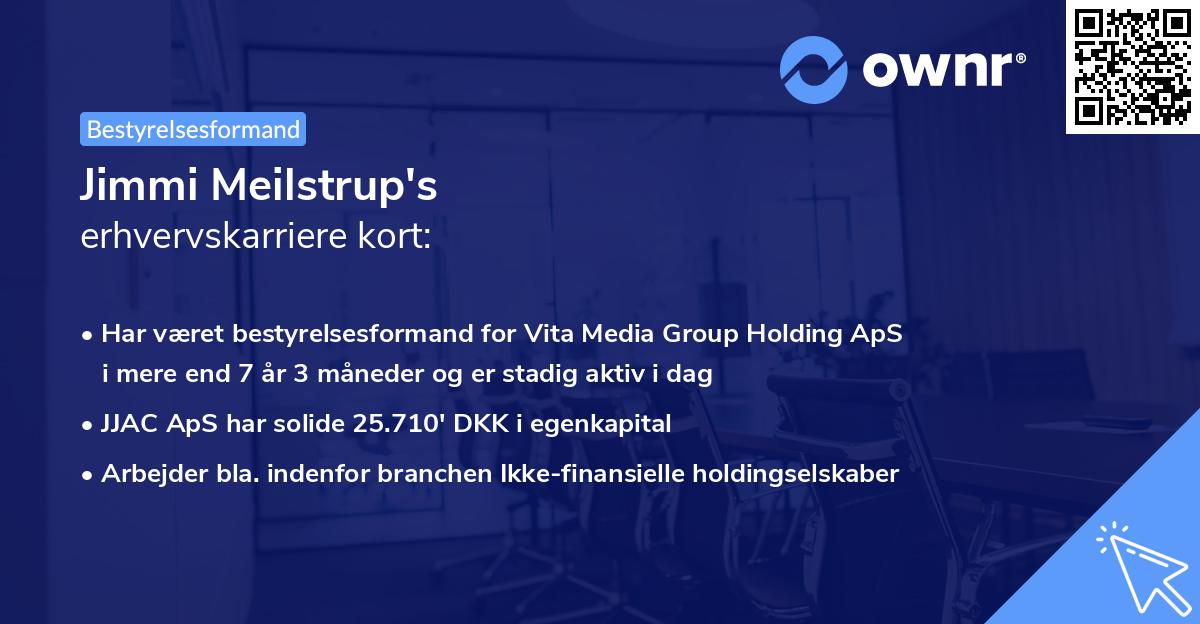 Jimmi Meilstrup's erhvervskarriere kort