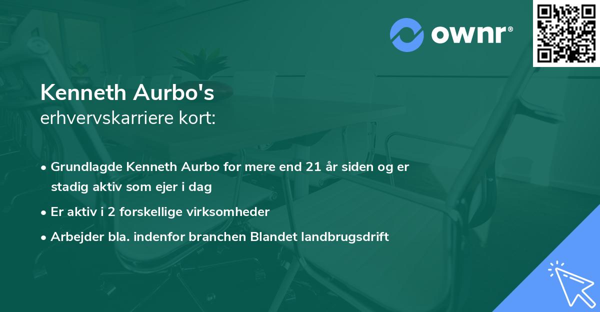 Kenneth Aurbo's erhvervskarriere kort