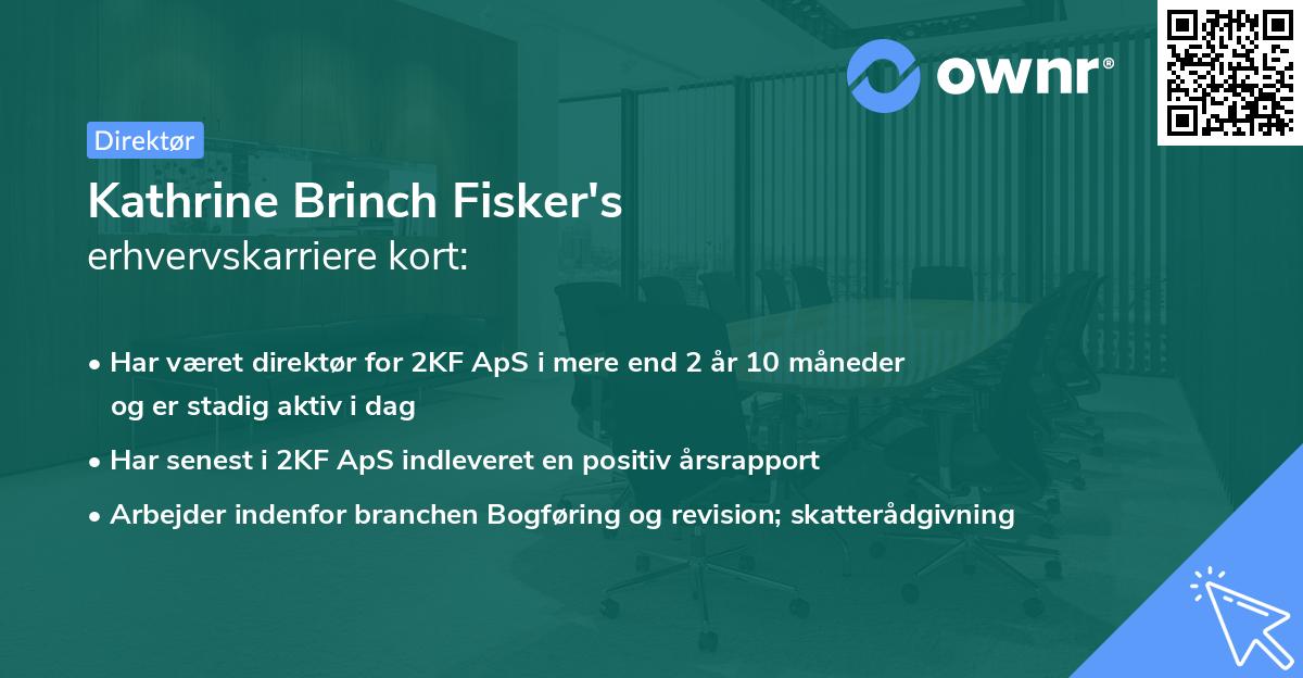 Kathrine Brinch Fisker's erhvervskarriere kort