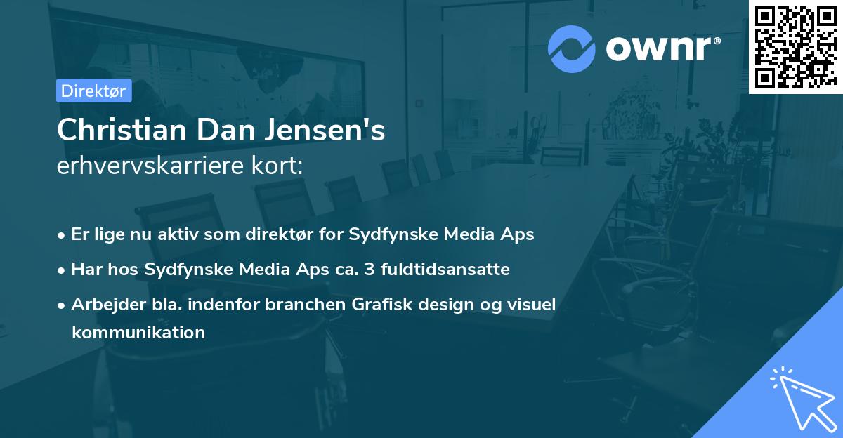 Christian Dan Jensen's erhvervskarriere kort