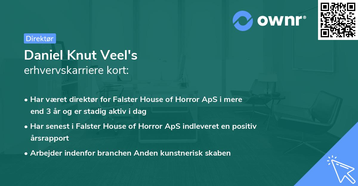 Daniel Knut Veel's erhvervskarriere kort