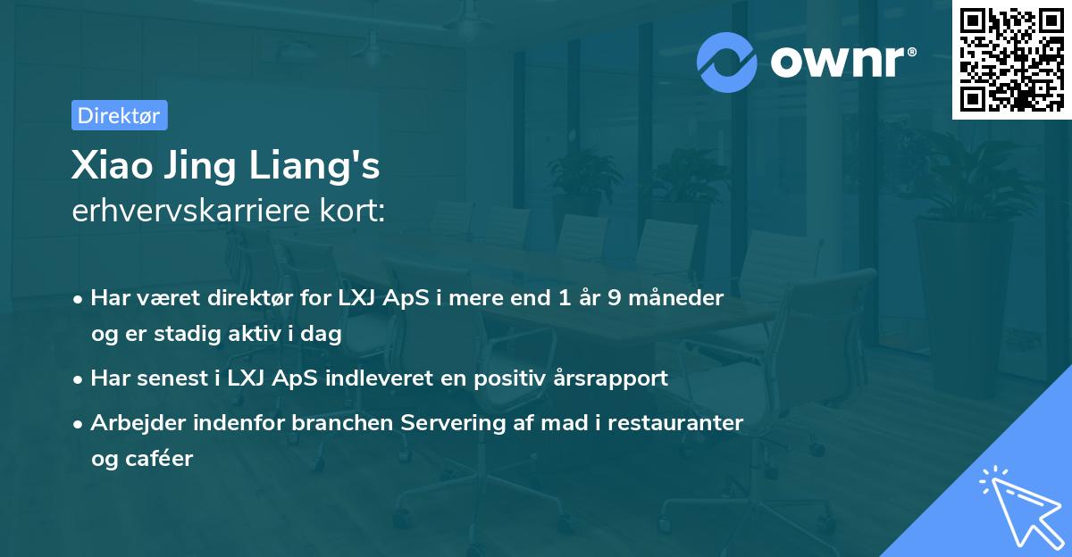 Xiao Jing Liang's erhvervskarriere kort