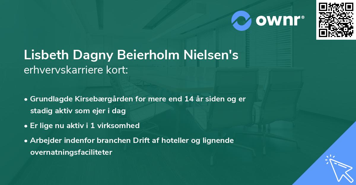 Lisbeth Dagny Beierholm Nielsen's erhvervskarriere kort