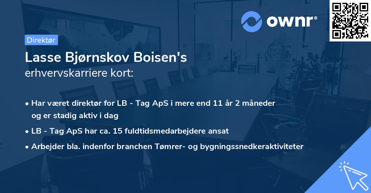 Lasse Bjørnskov Boisen's erhvervskarriere kort