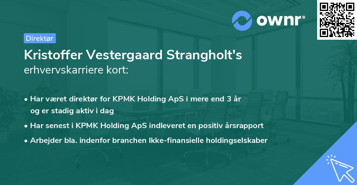 Kristoffer Vestergaard Strangholt's erhvervskarriere kort