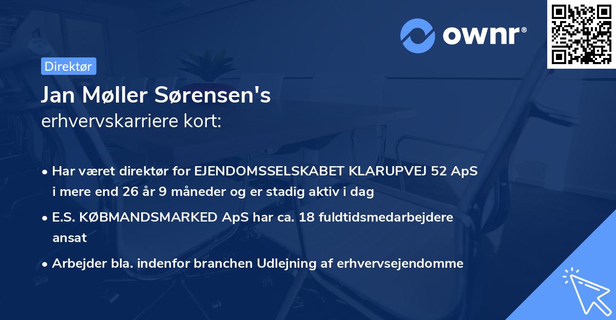 Jan Møller Sørensen's erhvervskarriere kort