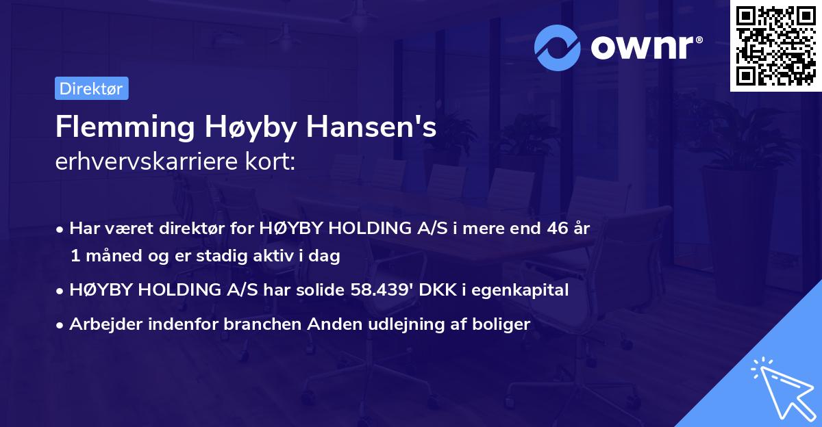 Flemming Høyby Hansen's erhvervskarriere kort