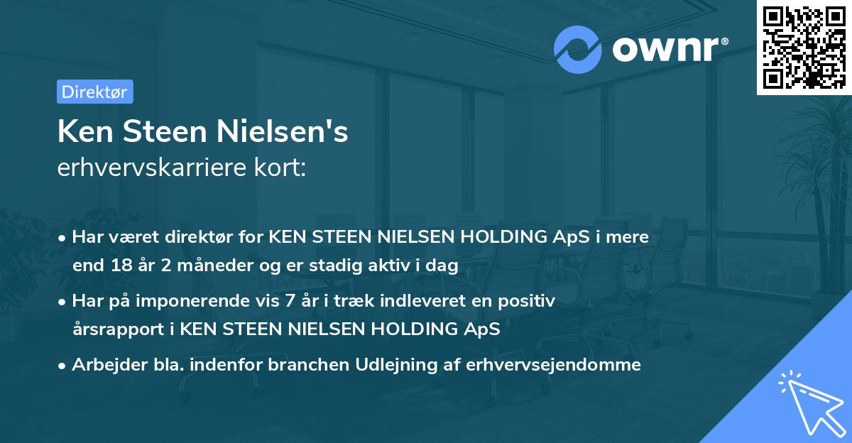 Ken Steen Nielsen's erhvervskarriere kort