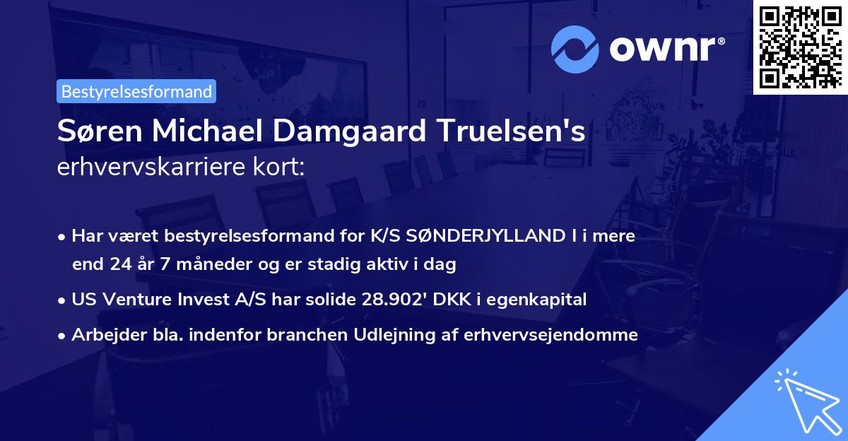 Søren Michael Damgaard Truelsen's erhvervskarriere kort