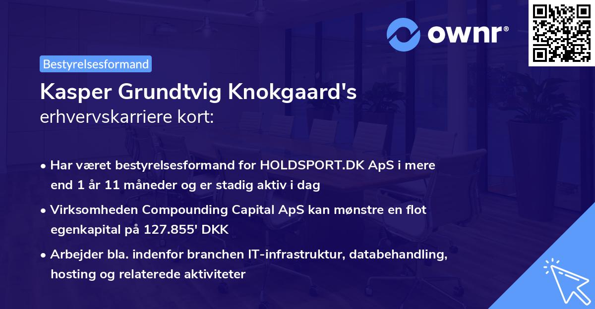 Kasper Grundtvig Knokgaard's erhvervskarriere kort