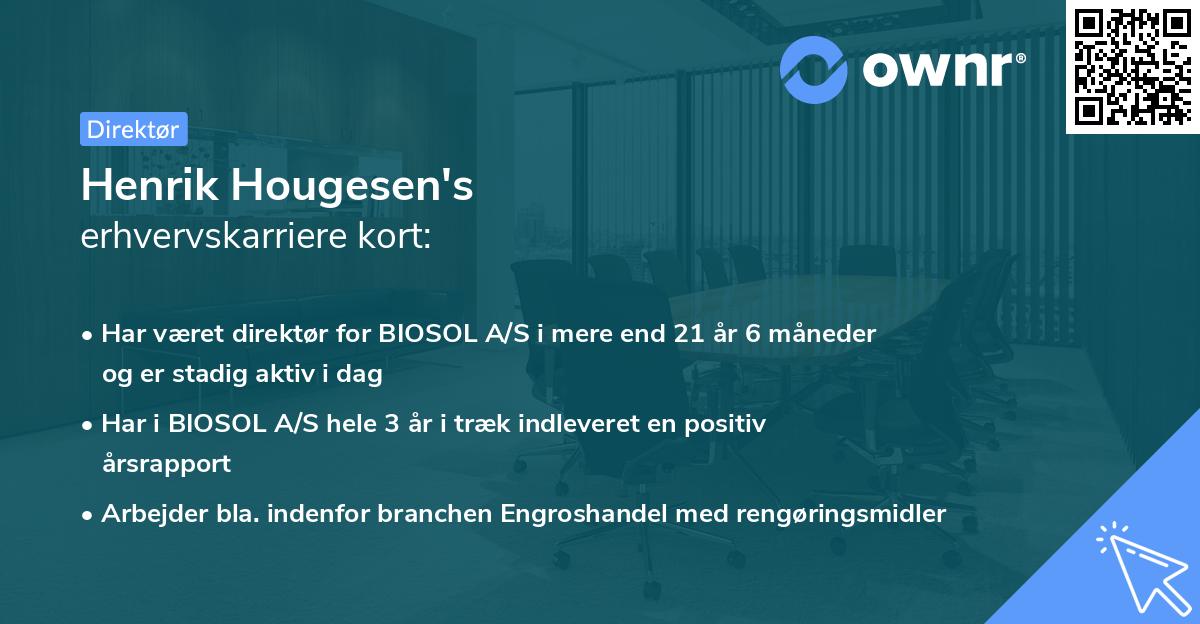 Henrik Hougesen's erhvervskarriere kort
