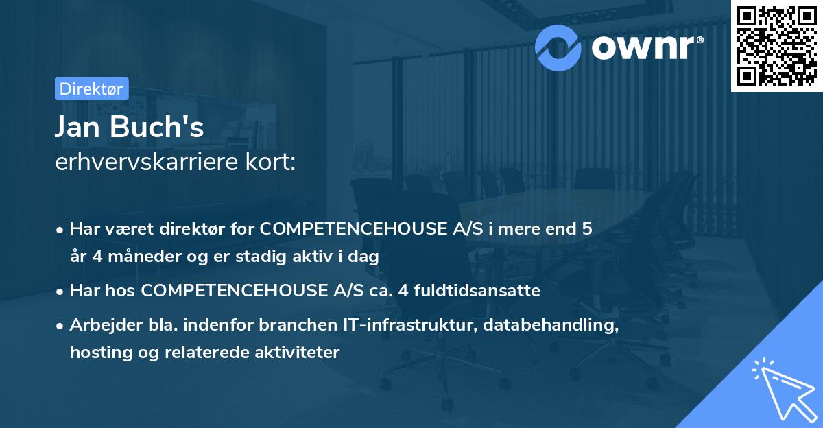 Jan Buch's erhvervskarriere kort