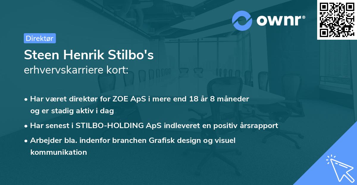 Steen Henrik Stilbo's erhvervskarriere kort