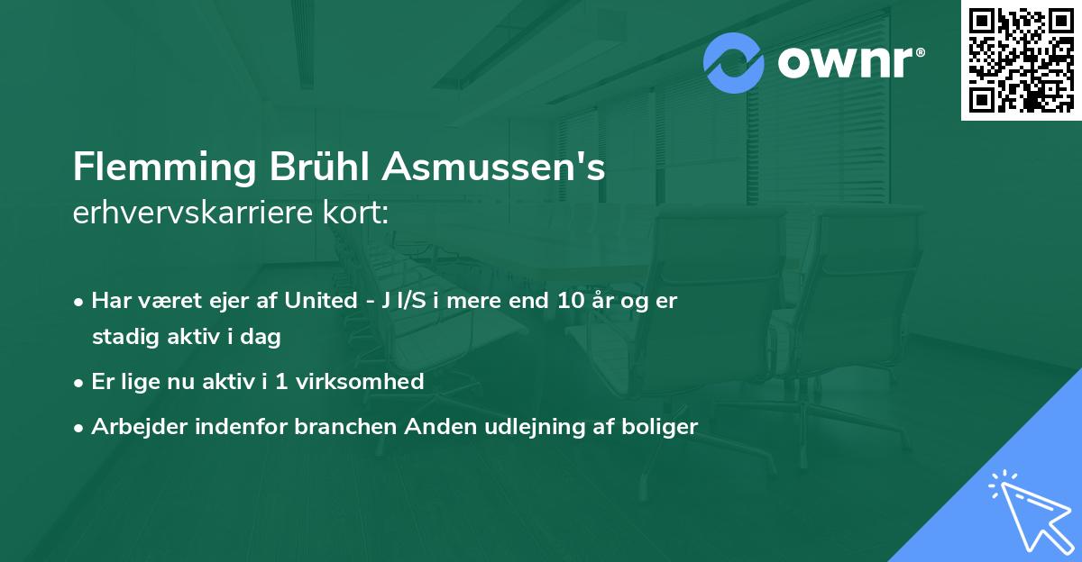 Flemming Brühl Asmussen's erhvervskarriere kort