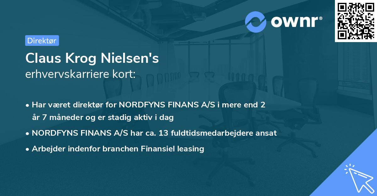 Claus Krog Nielsen's erhvervskarriere kort