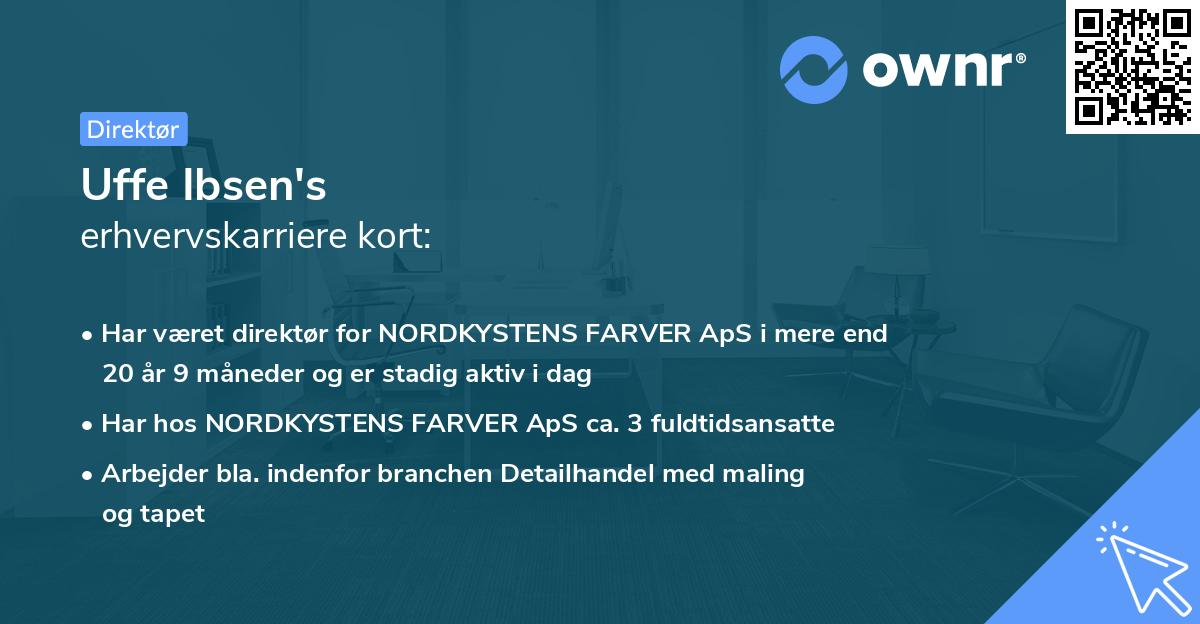 Uffe Ibsen's erhvervskarriere kort