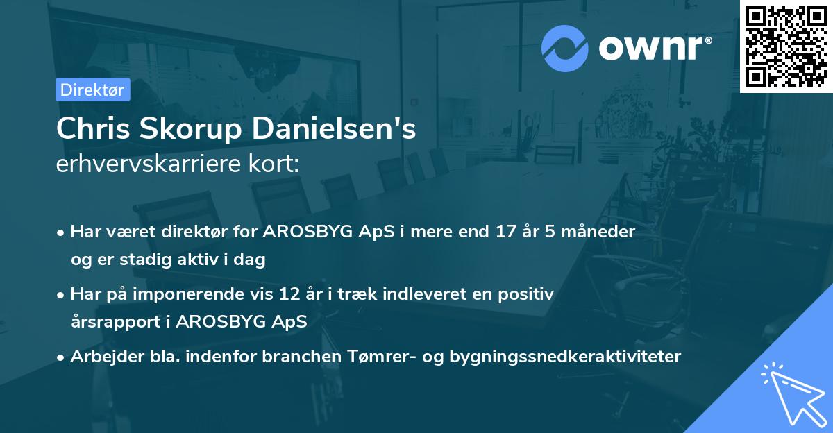 Chris Skorup Danielsen's erhvervskarriere kort