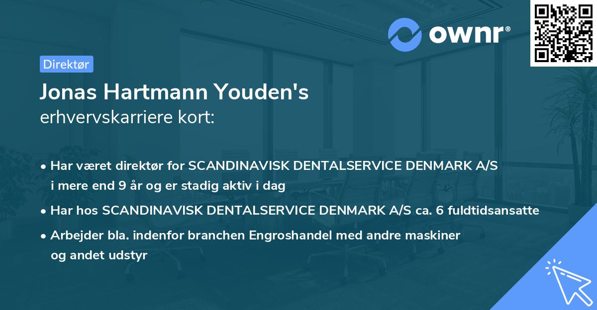 Jonas Hartmann Youden's erhvervskarriere kort