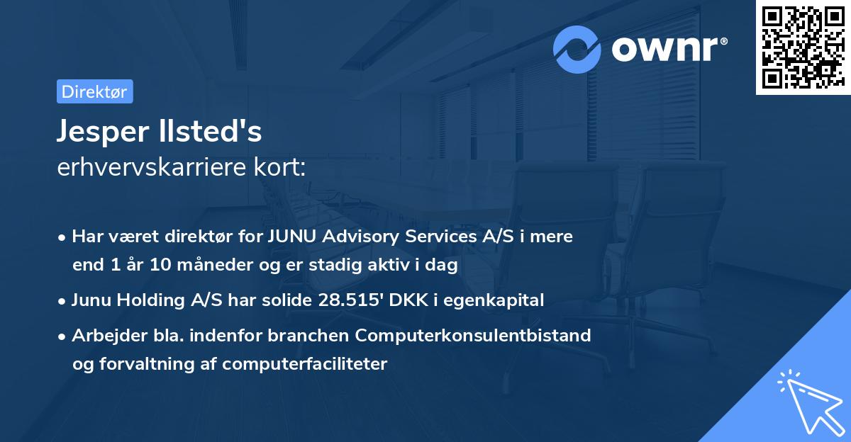 Jesper Ilsted's erhvervskarriere kort