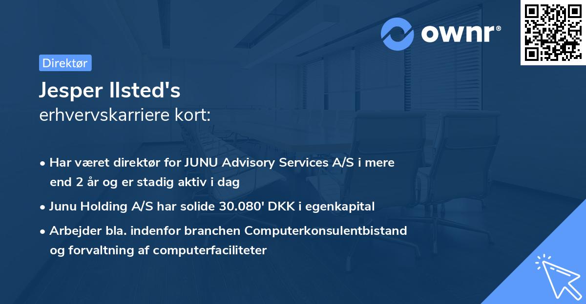 Jesper Ilsted's erhvervskarriere kort