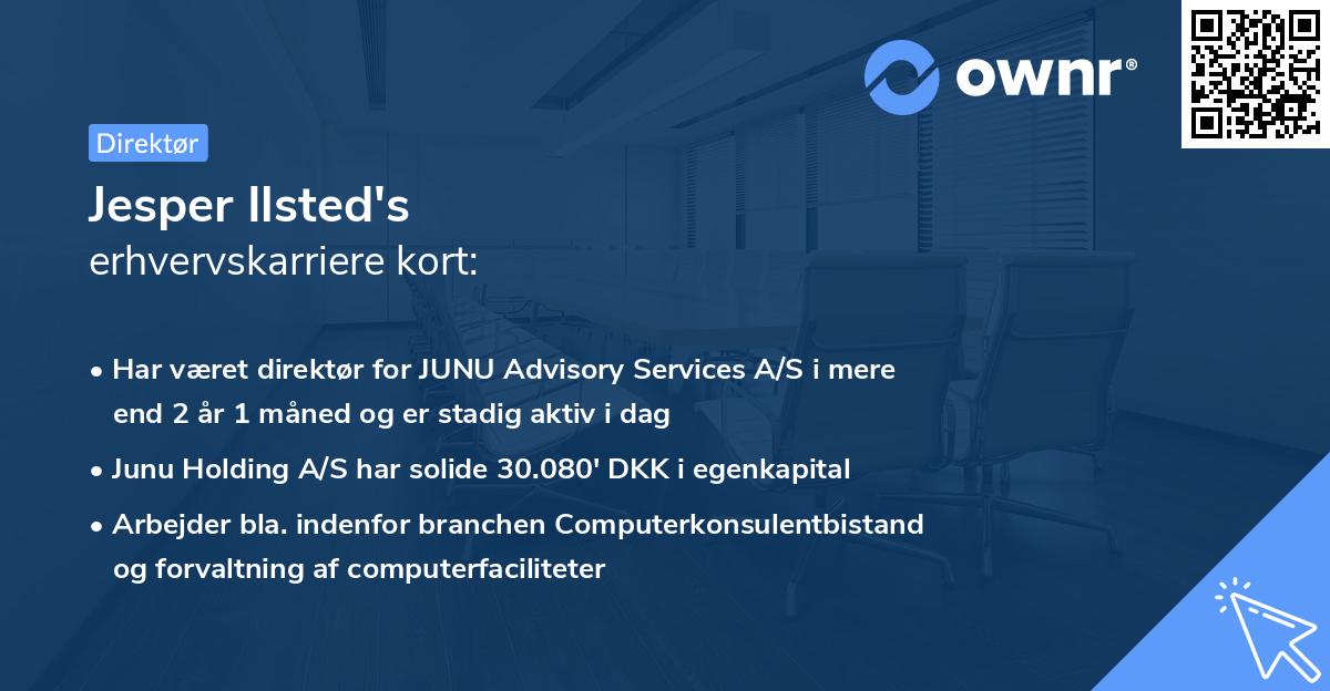 Jesper Ilsted's erhvervskarriere kort